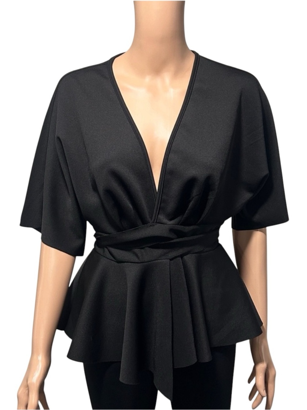 Shein women black blouse